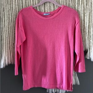 Pink Linen Blend Sweater
